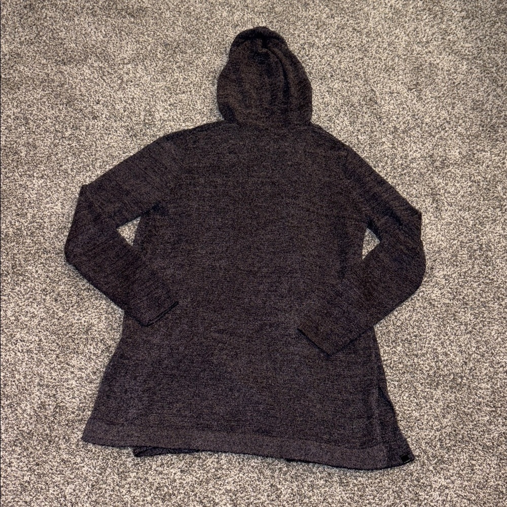Barefoot Dreams CozyChic Lite Resort Cardi in Black/Graphite - Picture 7 of 7